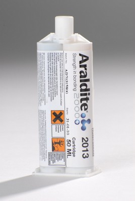 Araldite 2013-1, Kartusche 50ml 2-K Klebstoff auf Epoxidharzbasis, inkl. Mischdüse