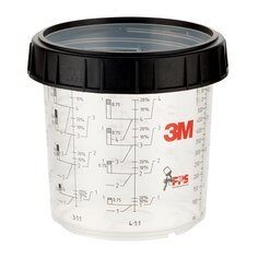3M PPS Cup &amp; Collar, Standard, 650 ml, PN16001
