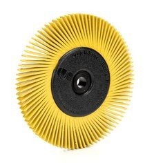 Scotch-Brite Radial Bristle Brush BB-ZB mit Kunststoff-Flansch, gelb, 152,4 mm x 12,7 mm x 25,4 mm,