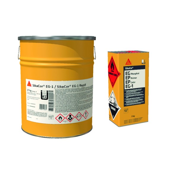23972 SikaCor EG1 (AB) DB701 approx. 30KG, epoxy resin-based intermediate coating