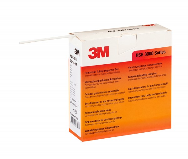 3M™ HSR-3000 Heatshrink Tubing 1,5/0,5 mm White Dispenserbox