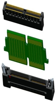 3M High-Speed Card-Edge Connector, SPD08 Series, SPD08-040-RB-TR