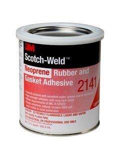 3M Neoprene High Performance Rubber and Gasket Adhesive 2141, Gold-Yellow, 900 ml