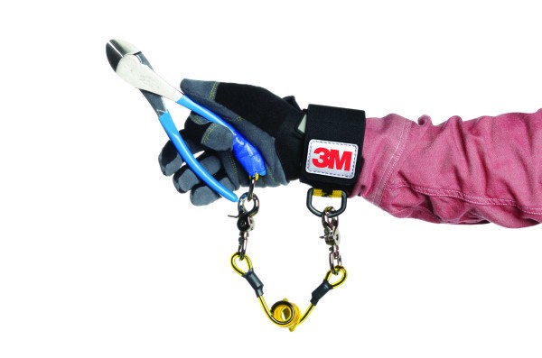 3M DBI-SALA breites elastisches Handgelenkband, nicht einstellbar, großer Durchmesser, mit Befestigu